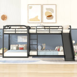 Levick L Shape Twin Over Twin and Full Over Full Quad Bunk Bed