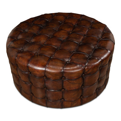 Schwarz Upholstered Ottoman
