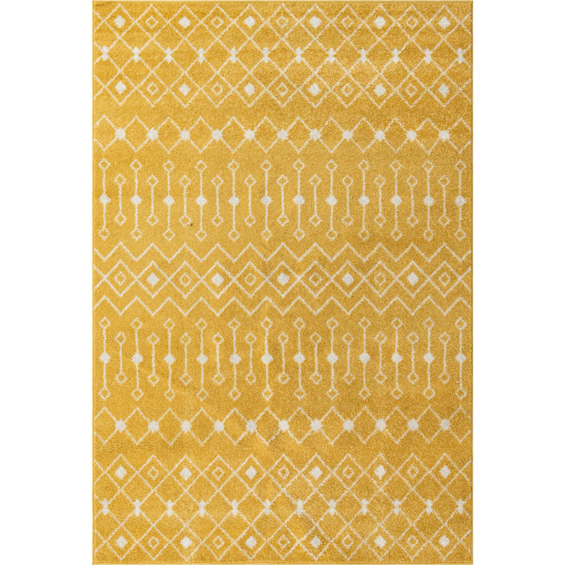Geometric Indoor Rug, Rectangle 6' x 9'