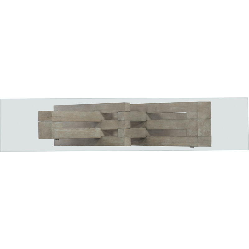 Affinity 70'' W Glass Console Table