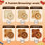 Grille-pain à 4 tranches en acier inoxydable avec fentes de 1,6 po de largeur, grille-pain Bagel rétro avec 6 niveaux de brunissement, dégivrage / bagel / annulation, plateau à miettes amovible-124802730