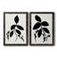 Silhouette Garden I - ensemble de 2 peintures sur toile encadrées-203689562-203689554