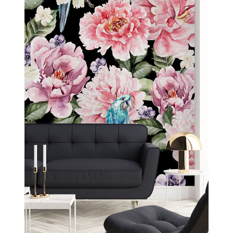 Murale fleurs, L 125 po x L 125 po