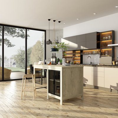 Îlot de cuisine l 63 po (transparent)