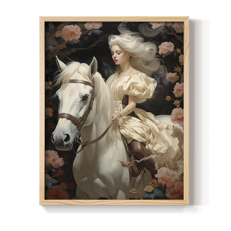 Reproduction encadrée WOMEN Series CMLX III - bois massif, Naturel, H 11 po x l 9 po