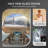 4-Person  Outdoor Barrel Sauna with View Window,Electric Heater,Sauna Starter Kit-96914260