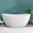 Naha Freestanding Soaking Acrylic Bathtub with Drain-95416903-95416901