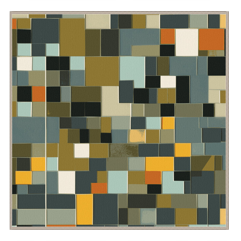 Tapis Earthly Cubes, Carré 3 pi