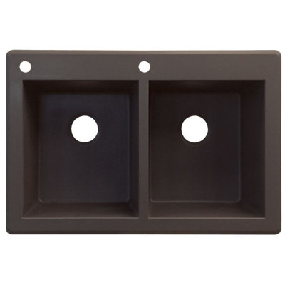 Évier de cuisine à double cuves l 33 po x l 22 po Radius