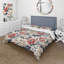 Ensemble de housse de couette Vintage Farmhouse Damask - Floral-1073811119