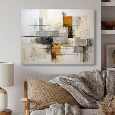 Minimalist Montage III - Abstract Collages Print on Metal