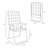 Set of 2 Two-Seater Wood Garden Benches, Slatted Weather Resistant Outdoor Patio Bench for Backyard Porch Balcony