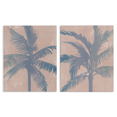 Ensemble de 2 toiles Pastel Tropical Haze, design par Ian C.