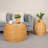 Marina Round Rattan Barrel Side Table-1907918358