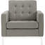 Fauteuil rembourré en tissu Loft-23593009