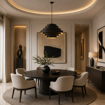 Lustre nordique noir