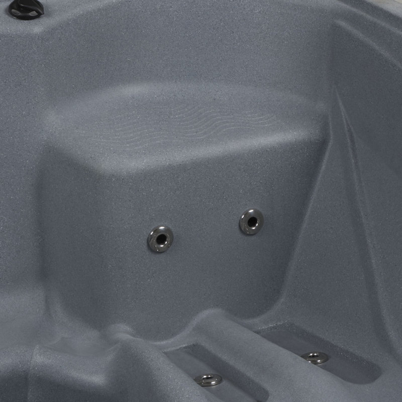 Ariana™ 6-Person 30-Jet Lounger Hot Tub Spa with Built-In Ice Bucket, 5 BHP 2-Speed Pump, LED Lighting, 4kW Stainless Steel Heater and Ozonator, Insulated Cover Included