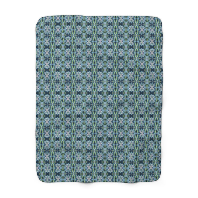 Jeté en molleton Sherpa - Motif de contrebassiste