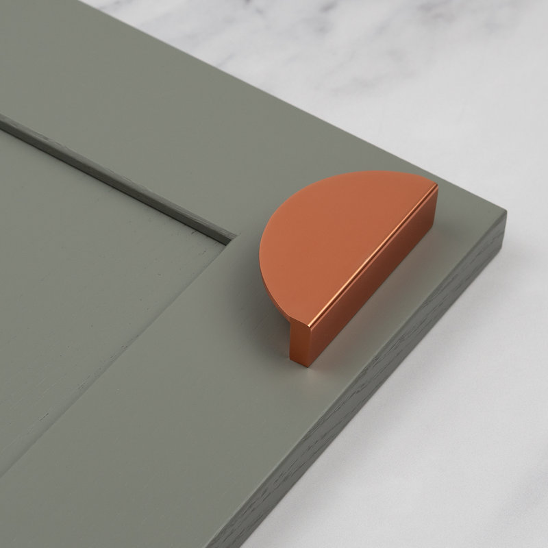 Half Moon Handles in Multiple Finish Variations, Rose Gold