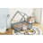 WoodNest House-Shaped Floor Bed with Guardrails-115684340-115684342