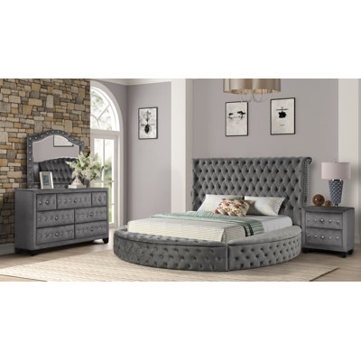 Taner Upholstered Storage 4 Piece Bedroom Set by Rosdorf Park