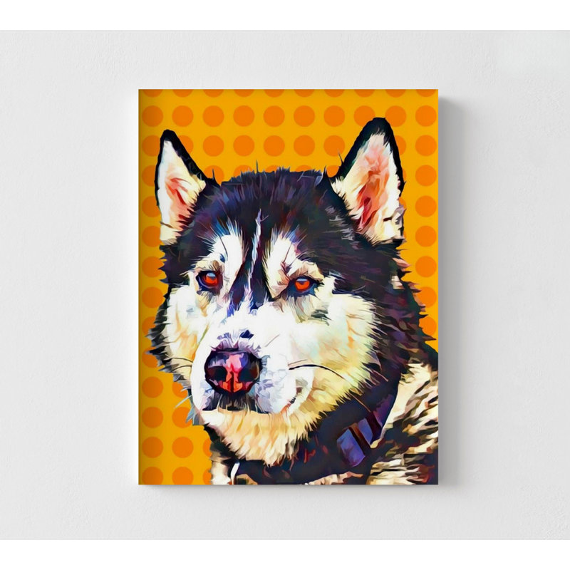 Kyle Pop Dog par Kim Curationa, H 12 po x l 16 po, Ne s’applique pas, Impression sans cadre