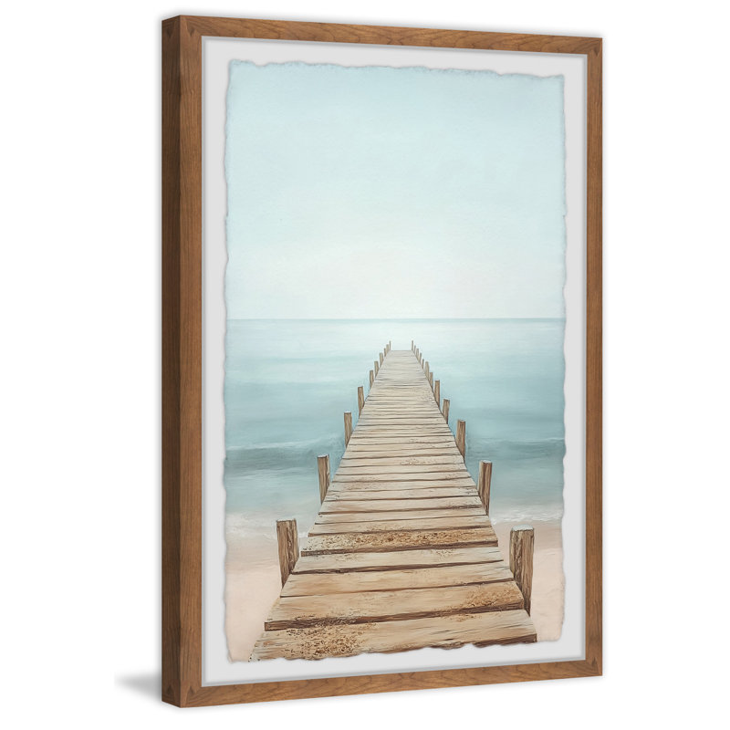 «Wooden Pathway», reproduction encadrée, H 12 po x l 8 po
