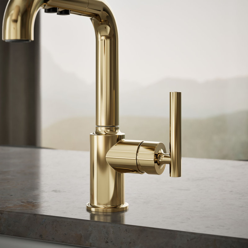 Purist® Single Handle Kitchen Faucet, French Gold