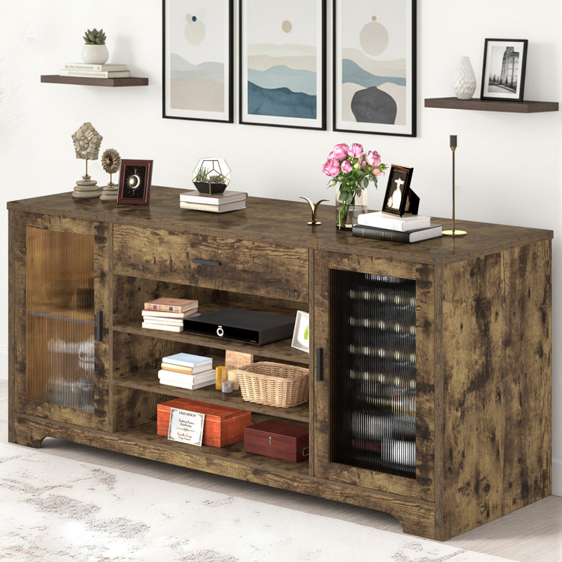 Armoire bar, Brun rustique