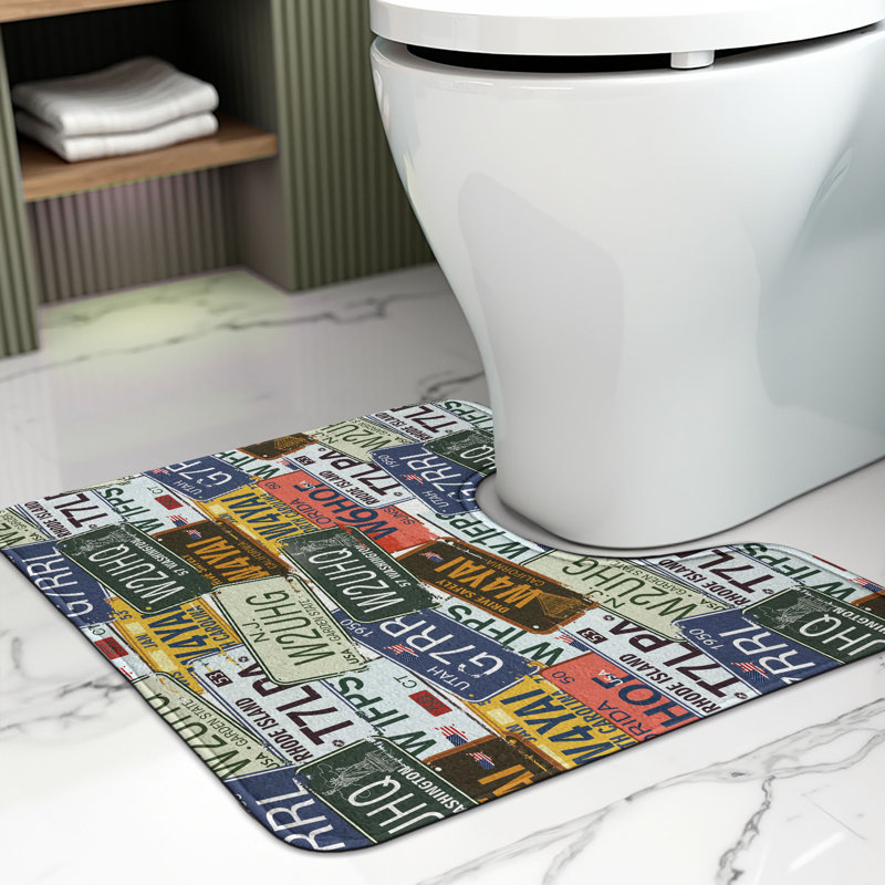 Tapis de salle de bain en U 20 po x 16 po  USA