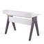 Bureau contemporain, gris et bois blanc