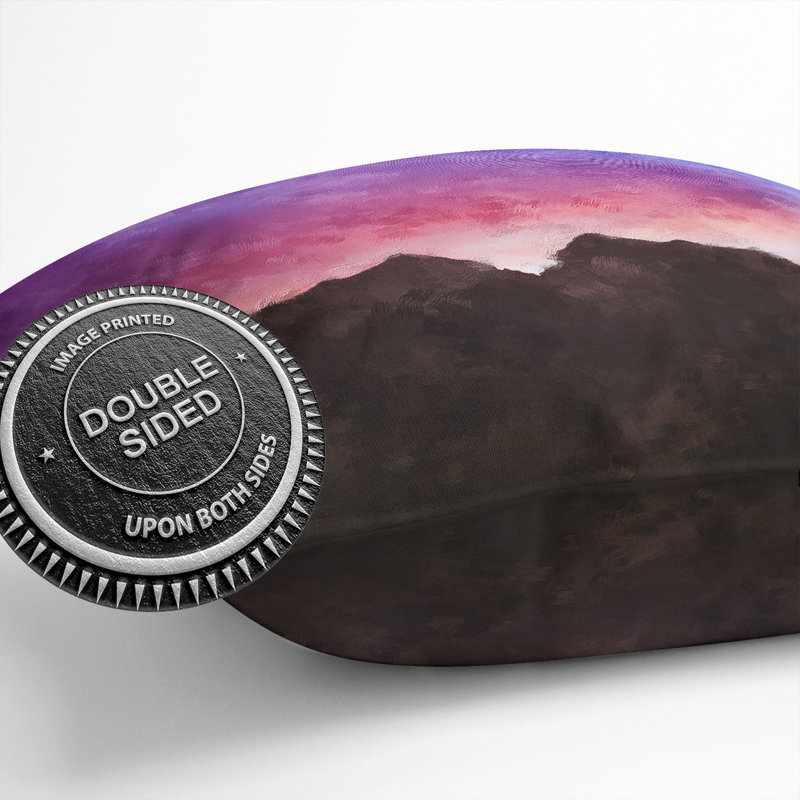 Mountain Mirror Cushion with Filling, 40cm H x 40cm W x 15cm D
