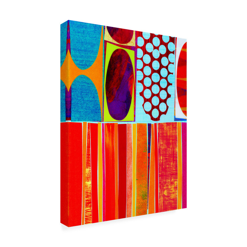 Art mural sur toile tendue - Rex Ray «Carnivale», art mural pour salon, chambre à coucher ou bureau - 35 x 47