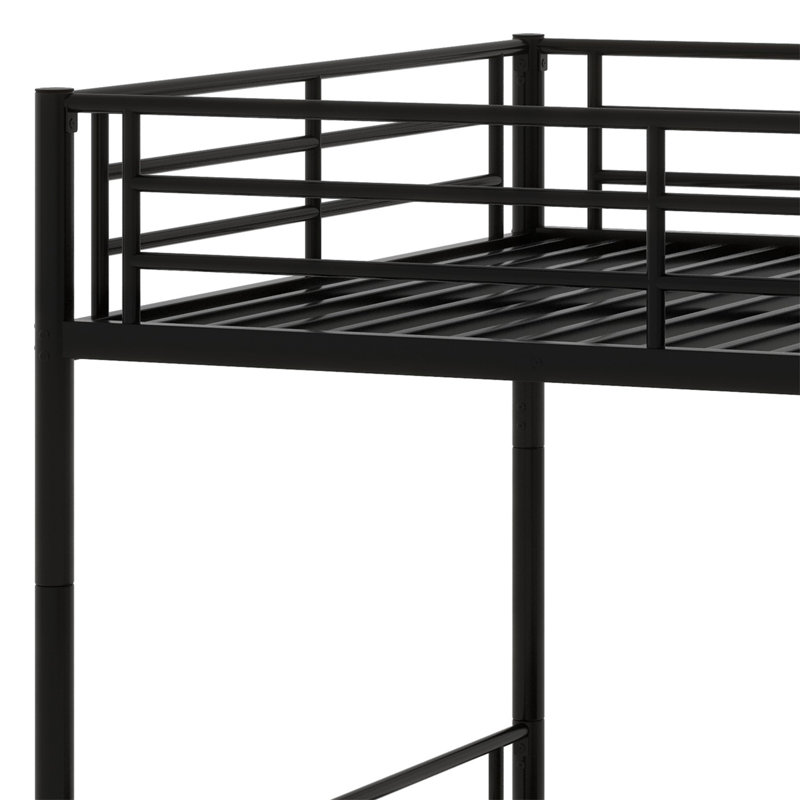 Metal Bunk Bed, Black