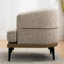 Moutarde, fauteuil en tissu bicolore, salle de lecture, capacité de poids élevée, fauteuil à coussins enveloppés confortables revêtus de cuir de lin et de polyuréthane, parfait pour la mousse dense-1414018992