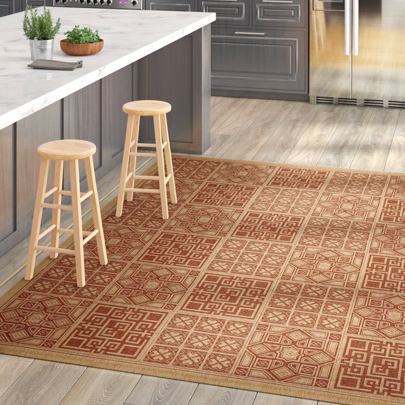 Vedanth Performance Geometric Rug, Rectangle 6'7" x 9'6"