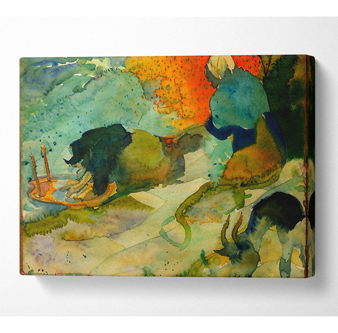 Gauguin Wäscherinnen in Arles - Kunstdrucke auf Leinwand