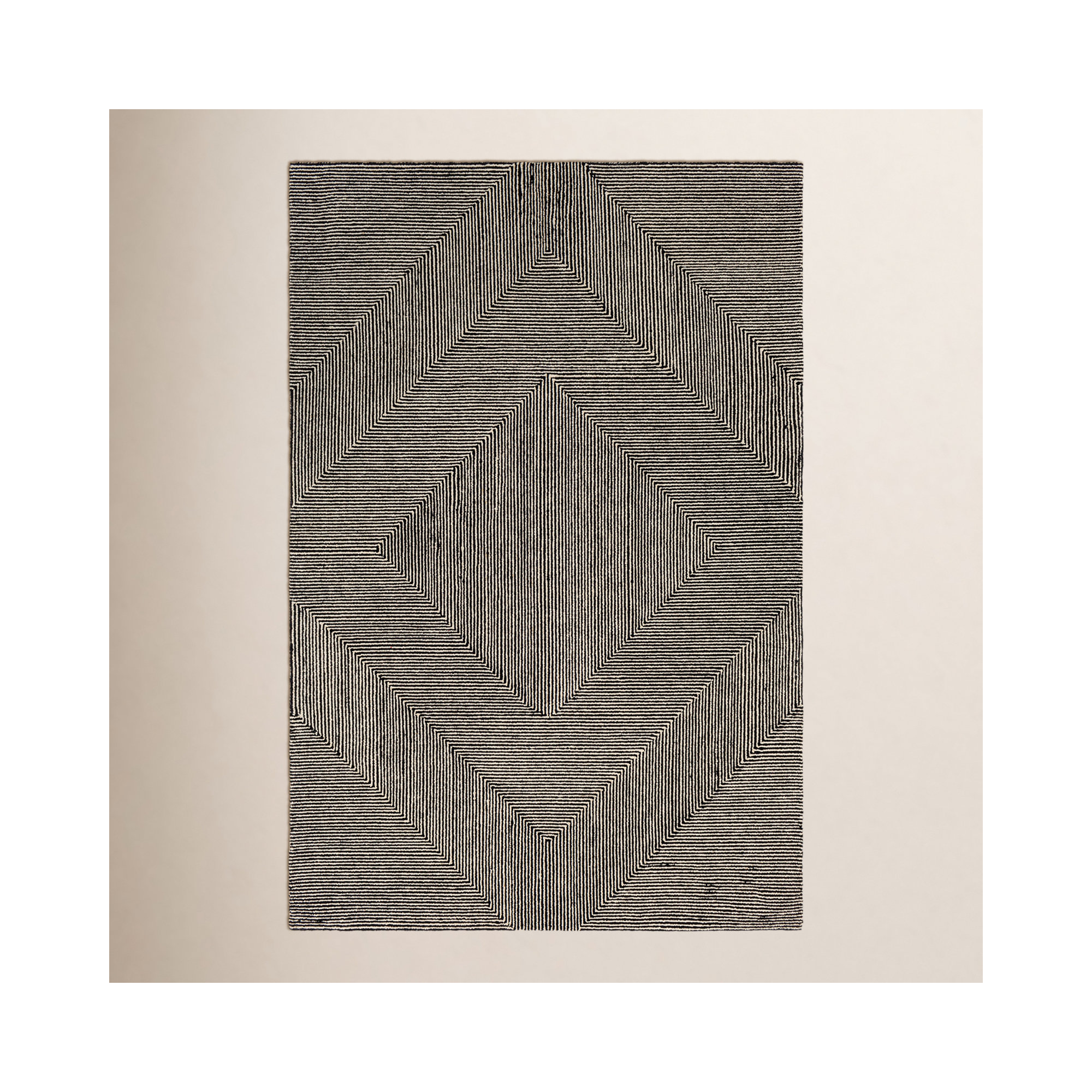 Peeta Hand Tufted Wool Rug, Rectangle 8'10" x 12'