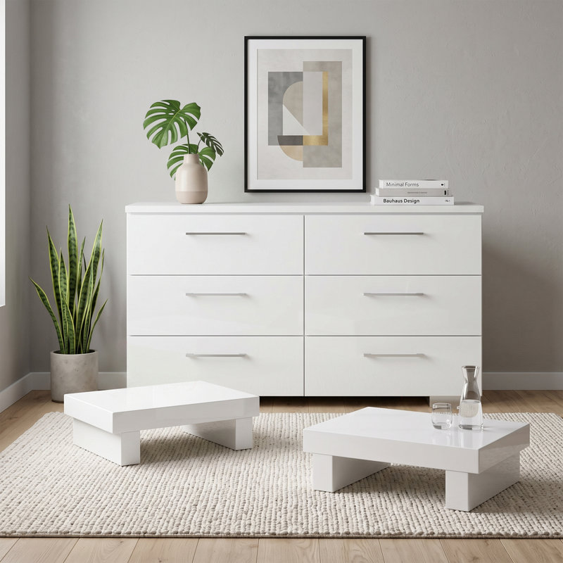 Eickhoff 3-Piece Bedroom Set, 3 Pcs: 2 Nightstands, Chest
