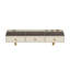 Tablette flottante de 47 po avec tiroir, coiffeuse murale polyvalente, bureau monté, table flottante pour la chambre à coucher, la salle de bain, les coiffeurs, beige et doré