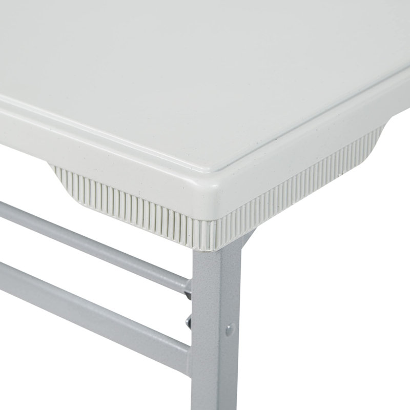 Resin Multipurpose Rectangle Folding Training Table For Home Or Office, 5.87 Feet Long Light Gray