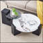 Table basse ronde à double couche