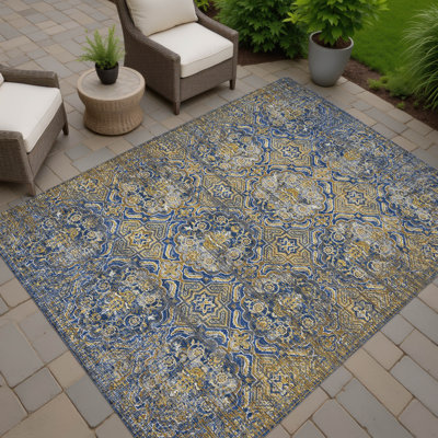 Machine Washable Indoor/Outdoor Chantille ACN2706 Global Rug