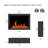 Litedeer LiteStar Black Electric Fireplace Insert - Reflective Amber Glass-93784674