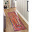 Tapis jaune / rose en coton tressé à la main Marcantel-1615132009
