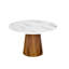 Table de salle à manger ronde Mid-Century de style moderne Mid-Century