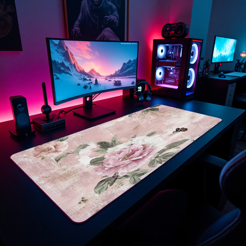 Polyester Desk Pad, 14.4x12.1
