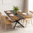 55.11'' -70.86"Retro Rectangular Dining Table-1441296111