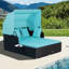 Nakeysha 165cm Wide Patio Daybed with Cushions-600147149