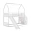 Lit superposé avec glissière convertible House, escalier de rangement pouvant être placé à gauche ou à droite-249447754